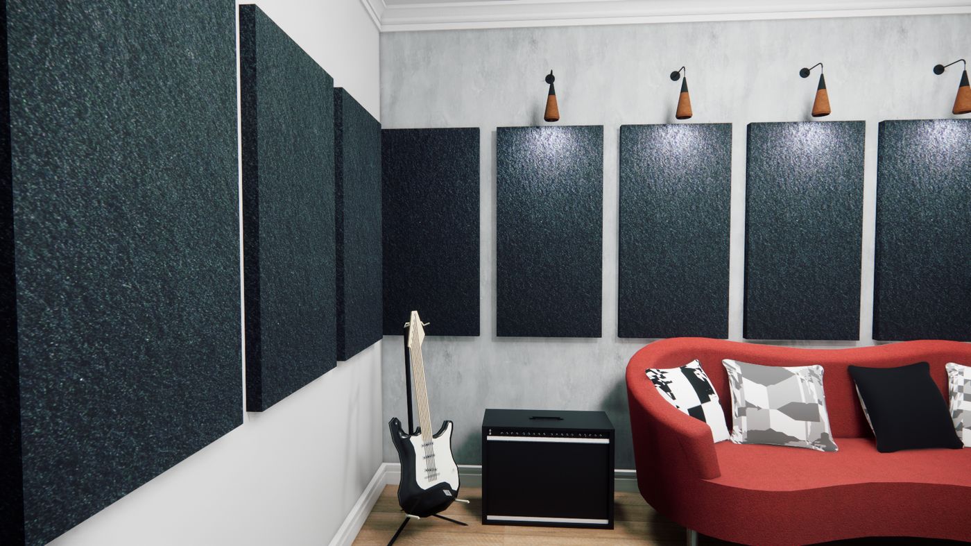 Forros e baffles acústicos com EcoFiber Decor